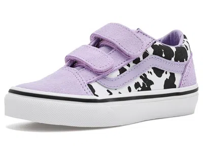 Vans Old Skooltm V (little Kid) Kids Shoes Cow Soft Purple: 2.5 Little Kid M In Multi