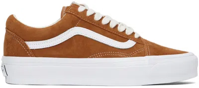 Vans Orange Old Skool Sneakers In Lx Pig Suede Amber