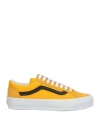 Vans Otw By  Man Sneakers Marigold Size 9 Leather, Textile Fibers In Yellow