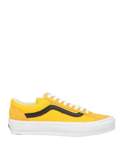 Vans Otw Collection Woman Sneakers Yellow Size 9 Leather, Textile Fibers
