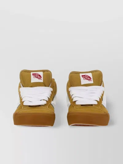 Vans Padded Collar Rubber Sole Sneaker In Orange