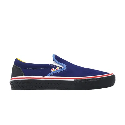 Pre-owned Vans Pa'din Musa X Skate Slip-on 'blue' | Men's Size 4.5