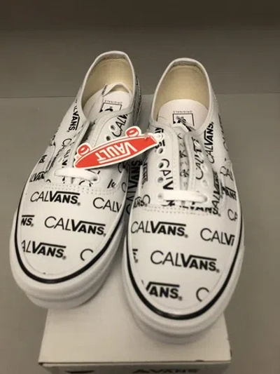 Pre-owned Vans Palace Skateboards Calvin Klein Ck1  Cal Authentic White Ds Size 12