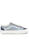 Vans Patterned-jacquard Sneakers In Blue