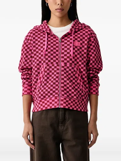 Vans Pierce Shrunken Hoodie In Pink