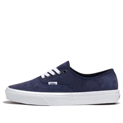Vans Pig Suede Authentic 'navy White' In Blue