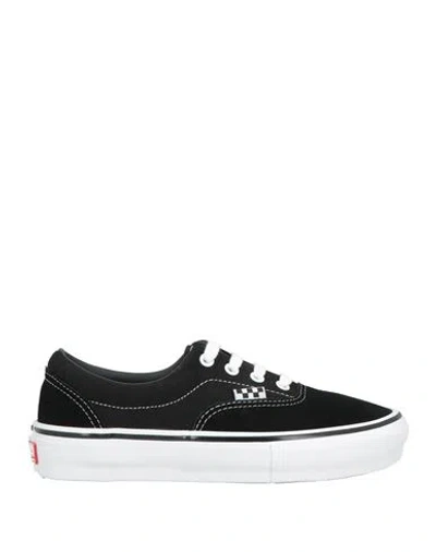 Vans Pop Cush Woman Sneakers Black Size 6.5 Leather, Textile Fibers