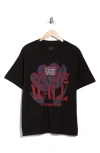 Vans Poppy Logo Graphic T-shirt In Black