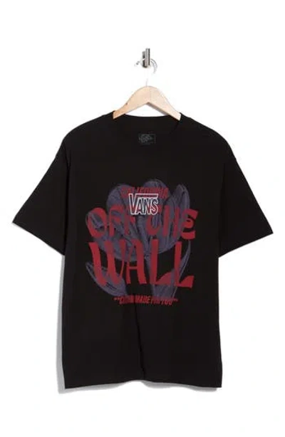 Vans Poppy Logo Graphic T-shirt In Black