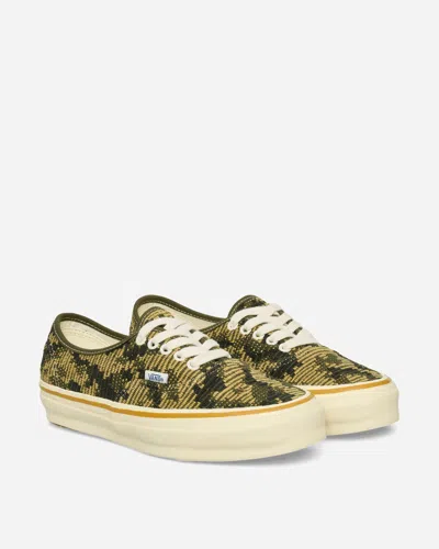 Vans Premium Authentic 44 Camo Sneakers Antique Gold In Yellow