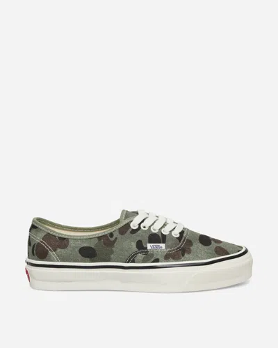 Vans Premium Authentic 44 Duck Camo Sneakers In Green