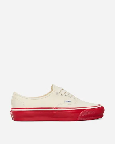 Vans Premium Authentic 44 Duck Canvas Trainers White / Red