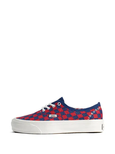 Vans Premium Authentic Checkerboard Lace-up Sneakers In Blue