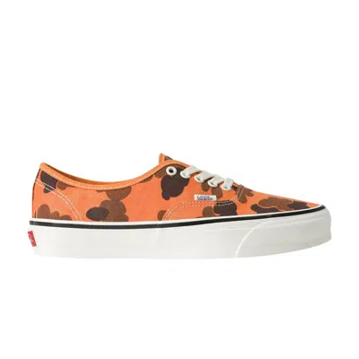 Pre-owned Vans Premium Authentic 'duck Camo Orange' | Men's Size 7.5