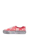 Vans Premium Authentic Floral-print Sneakers In Black