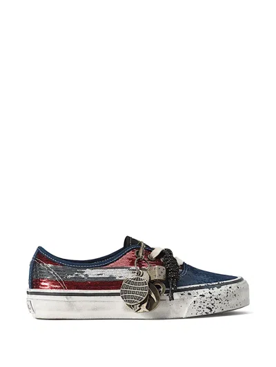 Vans Premium Authentic Striped Sneakers In Multi