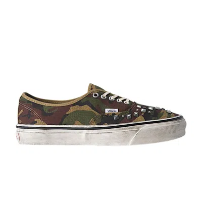 Pre-owned Vans Premium Authentic 'woodland Camo Green' | Men's Size 10.5