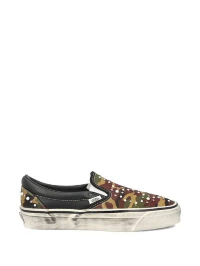 Vans Premium Classic Camouflage-pattern Embellished Sneakers In Multi