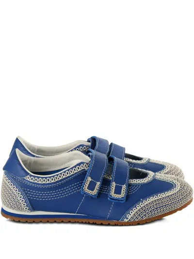 Vans Premium Mary Jane Super Lowpro Sneakers In Blue