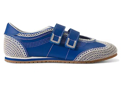 Pre-owned Vans Premium Mary Jane Super Lowpro (women's) Sneakers In Blue/marshmallow White In Multi