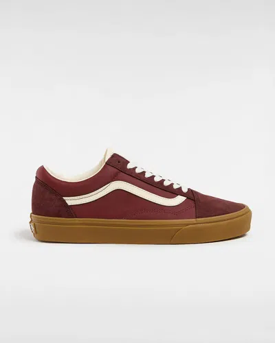 Vans-premium Men's Sneakers Vans Premium Old Skool - Vn000ct8b7g1 Mbrwn In Red