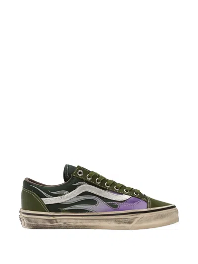 Vans Premium Old Skool 36 Flames Lace-up Sneakers In Green