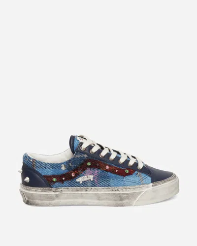 Vans Premium Old Skool 36 Harris Tweed Sneakers Navy In Blue
