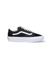 Vans Old Skool Womens Canvas Low Top Skate Shoes In Black  