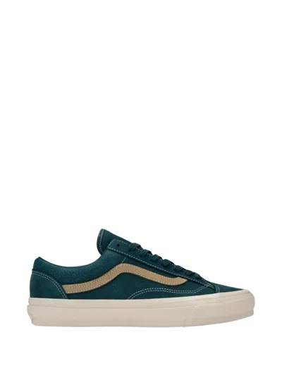 Vans Premium Old Skool Pebbled Sneakers In Blue