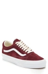 Vans Burgundy Old Skool 36 Sneakers In Port Royale Suede