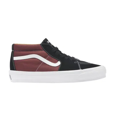 Pre-owned Vans Premium Sk8-mid 83 'black Russet Maroon'