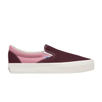 Pre-owned Vans Premium Slip-on 98 'bmx Pack - Maroon Pink'