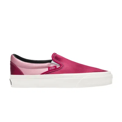 Pre-owned Vans Premium Slip-on 98 'satin Pack - Cherry Red' In Pink