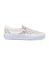 Vans Classic Checkerboard Slip On Sneakers Checkerboard Eucalyptus In Animal Print