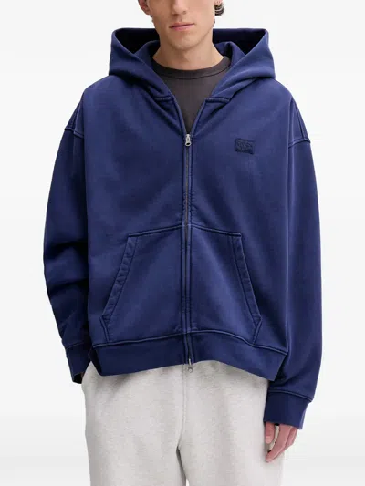 Vans Premium Zip Hoodie In Blue