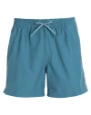 Vans Primary Solid Elastic Boardshort Man Beach Shorts And Pants Slate Blue Size S Cotton, Nylon In Blue