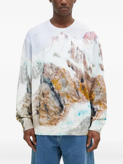 Vans Printed Crew-neck Sweater In Multi