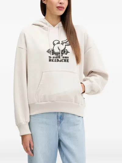 Vans Printed Hoodie In Neutral