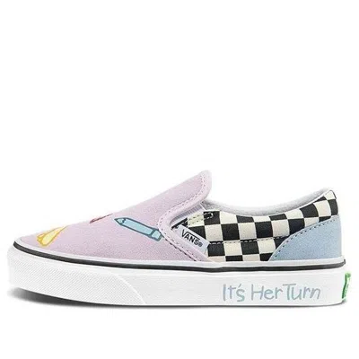Vans (ps)  Classic Slip-on 'pink Blue' In Multi