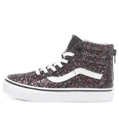 Vans (ps)  Glitter Stars Sk8-hi Zip Shoes 'purple Black'