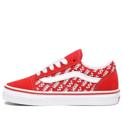 Vans (ps)  Logo Repeat Old Skool 'red White'