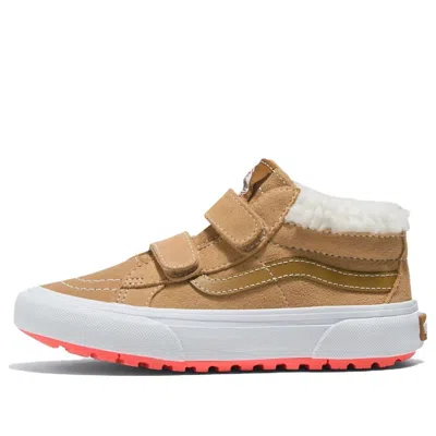 Vans (ps)  Sk8-mid Reissue Hook And Loop Mte-1 Shoes 'tan'