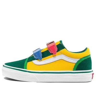 Vans (ps)  X Crayola Old Skool 'green Yellow' In Multi