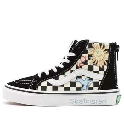 Vans (ps)  X Skateistan Sk8-hi Zip 'black White' In Multi