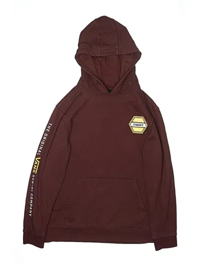 Pre-owned Vans Kids' Pullover Hoodie In Burgundy