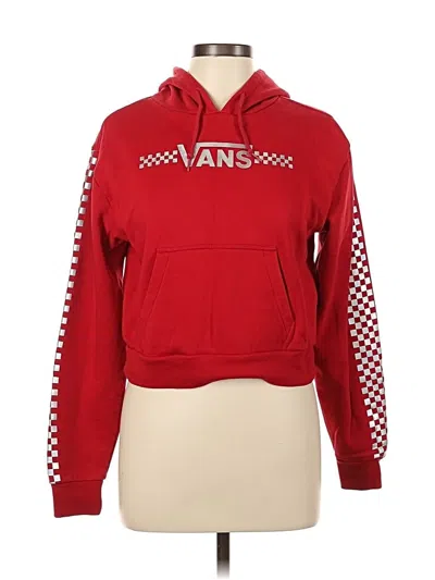 Pre-owned Vans Pullover Hoodie In Red