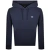 Vans Pullover Logo Hoodie Blue In Blue