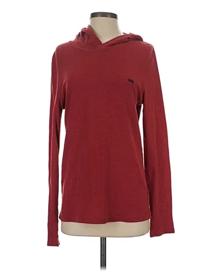 Pre-owned Vans Pullover Sweater In Burgundy