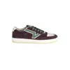 Vans Purple Leather Men Sneaker In Burgundy