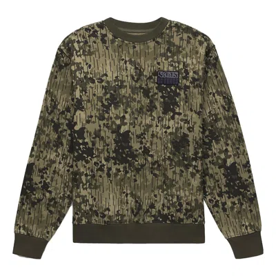 Vans Rain Camo Crew Sweatshirt 'green'